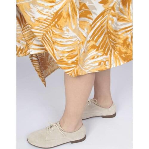 Modabuymus Women Genuine Leather Soft Oxford Ten Suede Shoes-Betis