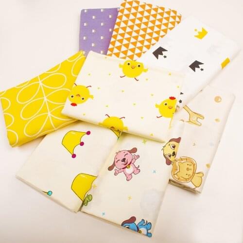 100% cotton fabric cartoon twill baby bedding Printed cloth cotton clothing DIY Handmade sewing quilting patchwork doll fabric
