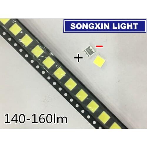 100pcs 5054 LED LCD Backlight TV Application LED Backlight 1.5W 3V 5050 Cool white LED LCD TV Backlight SL-WZ5054FTA-11FAD