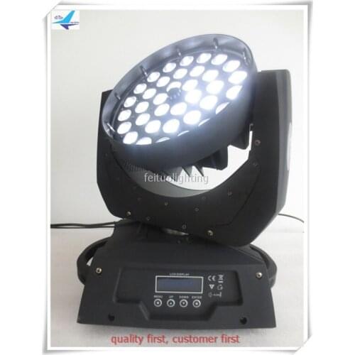 6pcs/lot 36x18w led wash moving head zoom rgbwa uv 6 in 1 moving wash led fixtuer dj stage zoom moving head