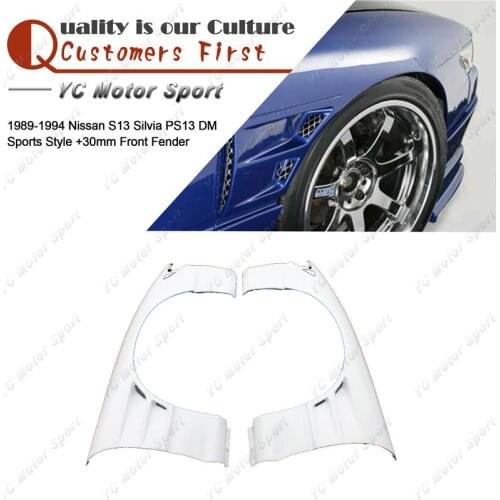 Car Accessories FRP Fiber Glass DM Sports Style +30mm Front Fender Fit For 1989-1994 S13 Silvia PS13 Front Fender