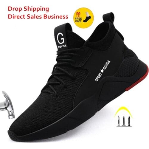 Free shipping Work Safety Boot Men Steel Toe Safety Shoes Puncture-Proof Outdoor Sneakers Men shoes Indestructible Shoes Ryder