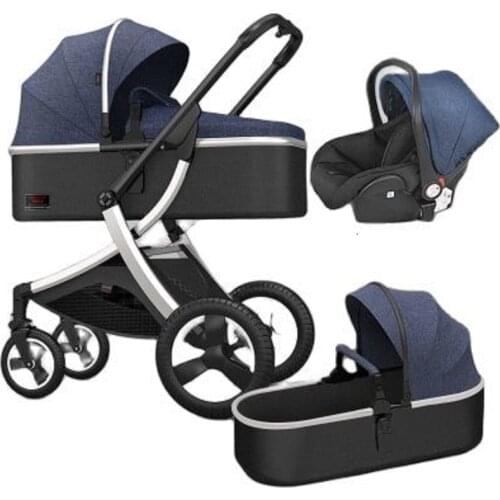 Baby stroller two-way high landscape newborn car can sit reclining light folding high landscape newborn child bb