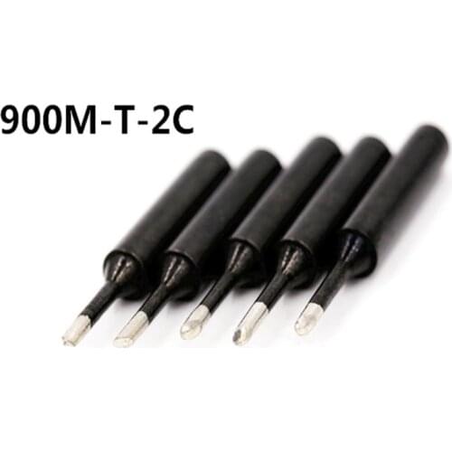 SZBFT 5piece Black 900M-T-2C Series Horseshoe type iron head Welding tip Soldering iron tip 900M-T 1C 3C 4C K B I SK 1.2D 1.6D