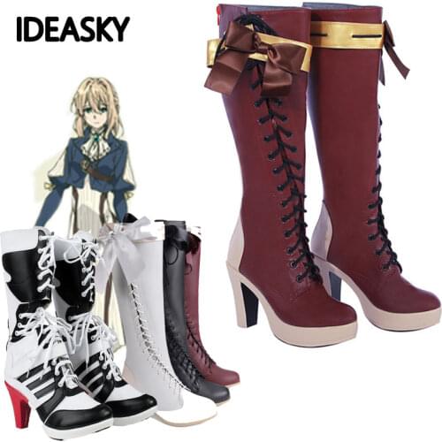 Violet Evergarden Cosplay Shoes Violet Evergarden Boots Customer Size Made Anime Cosplay shoe