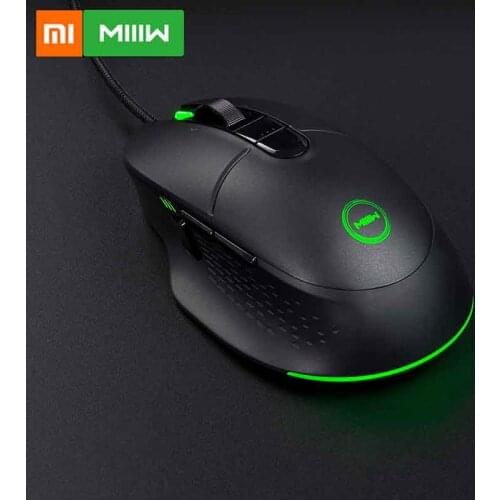 Original Xiaomi MIIIW 700G RGB Colorful light effect 1000HZ Speed Wired Gaming Mouse 6 Buttons 7200DPI Ergonomic Gamer PC Mouse