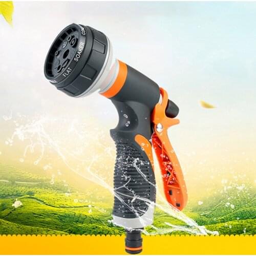 Plastic ABS Eight Function Garden Car Washing Tool Plastic High Pressure Water Gun Garden Irrigation Tool