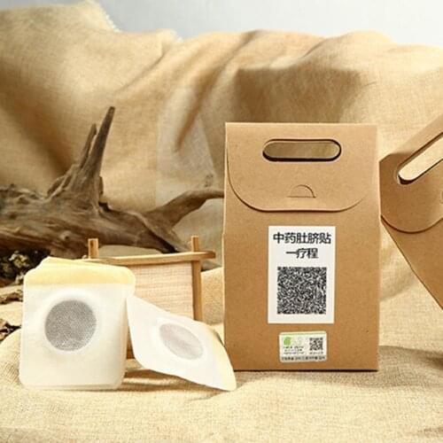 10Pcs/Box Chinese Medicine Weight Loss Slimming Diets Patches Navel Sticker Magnetic Detox Adhesive Sheet Fat Burning Pads