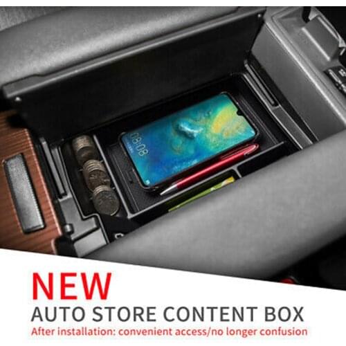 1Pcs Car Central Armrest Storage Box Container Holder Tray Storage Solutions For Toyota Sienna 2021 Auto Interior Accessories