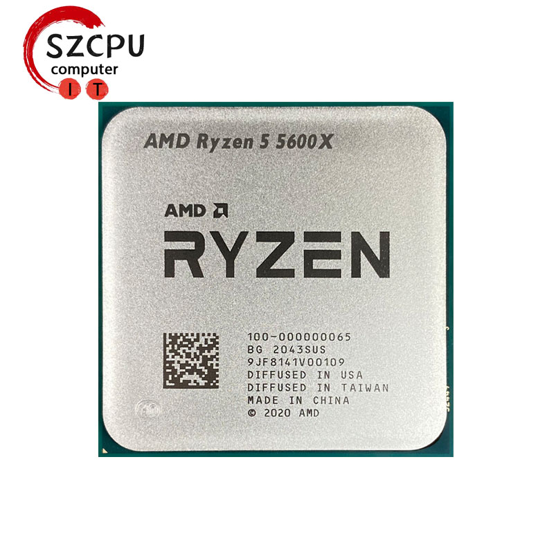 AMD Ryzen 5 5600X R5 5600X 3.7 GHz Six-Core Twelve-Thread CPU Processor 7NM 65W L3=32M 100-000000065 Socket AM4