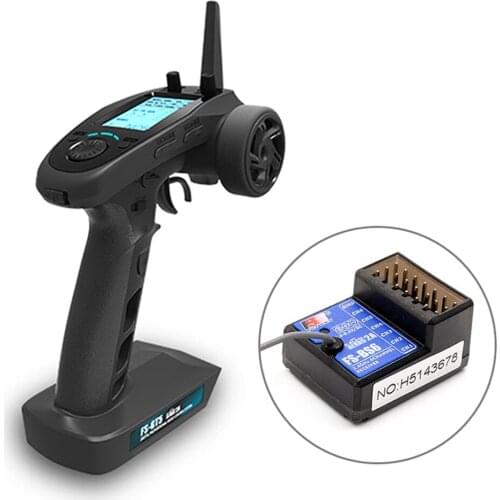 2020 FlySky FS-GT5 2.4G 6CH AFHDS RC Transmitter Remote Controller w/ FS-BS6 Receiver for RC Car Boat High Quality