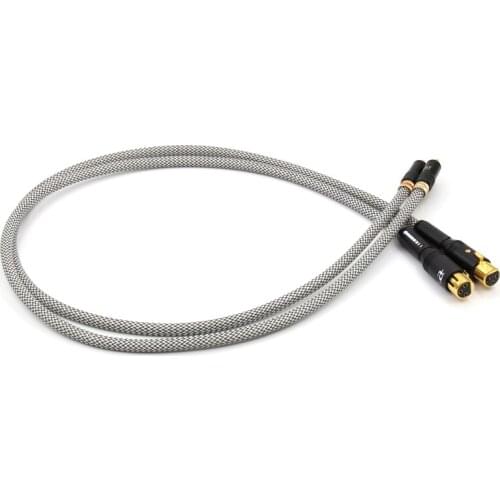 QED Signature Silver Plated Audio Cable RCA Male Plug To XLR Balanced Female Plug