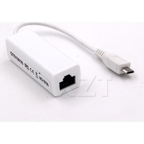 Micro USB to lan card Connector For Tablet 2.0 5 Pin 10/100 Male RJ45 Female Ethernet LAN Network Card Adapter