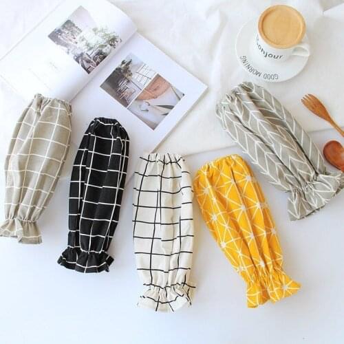 Cotton and linen sleeves Adult parent-child protection sleeves long and short anti-fouling sleeves