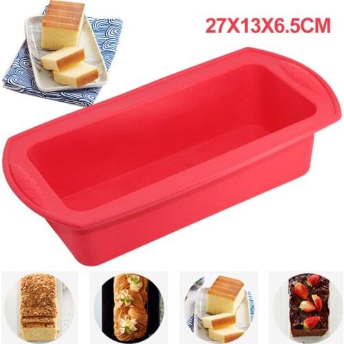 Silicone Cake Mold Rectangle Toast Mold DIY Nonstick Box Loaf Pastry Bread Cake Dishes Pastry Tools Loaf Pans Kitchen Gadgets