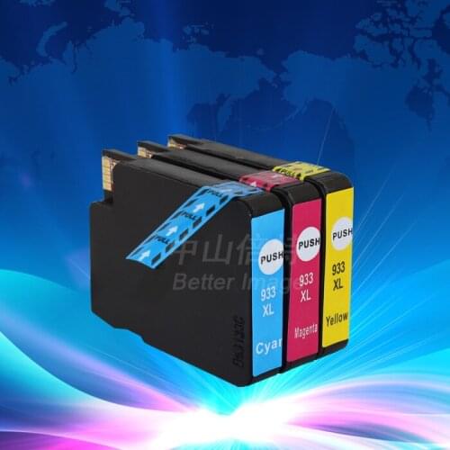 INK WAY Compatible Ink Cartridge for HP933 C M Y,free shipping