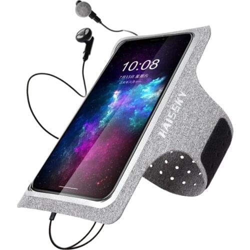 Sports Running Arm Band Wristbag Waterproof Phone Case Armbands For 6.5 inch Smartphone Arm Pouch Touch Screen Wrist Bags Cases