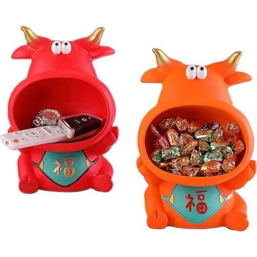 Cartoon zodiac cattle furnishing articles door porch ark key receive a box of candy dishes at the front desk ornaments