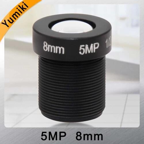 Yumiki 5.0Megpixel M12 MTV 8mm 5MP HD CCTV Camera Lens IR HD Security Camera Lens Fixed Iris