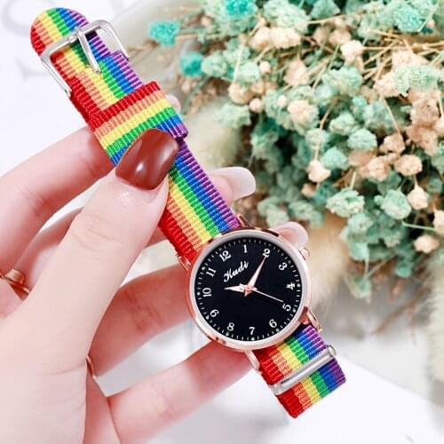 2020 NEW Fashion Ladies Watches Quartz Women Watch Top Brand Watches Nylon Strap Style Fashion Casual Fashion Wrist Watch