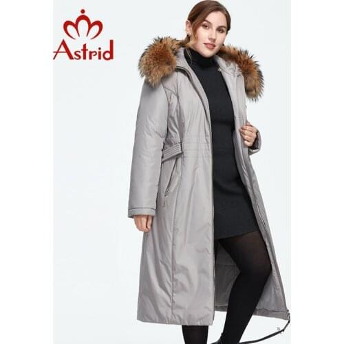 Astrid 2021 New Winter Womens coat women long warm parka Thick Jacket with raccoon fur hood Plus Size female clothing AT-3570