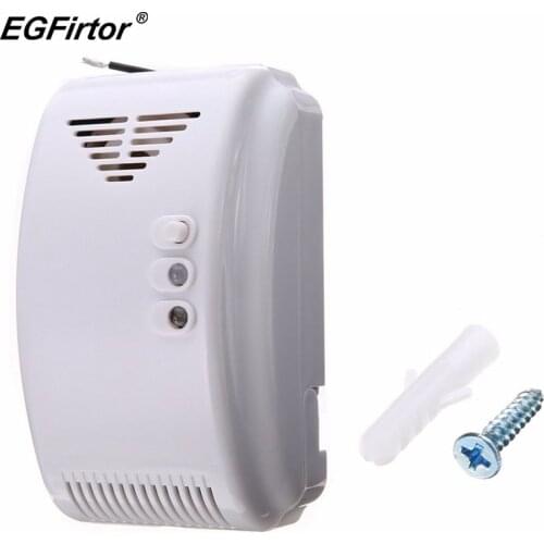 Home Alarm AC220 LPG Sensor Natural Gas Leak Sensor 85dB Gas Detector Security Alarm System For Home Kitchen
