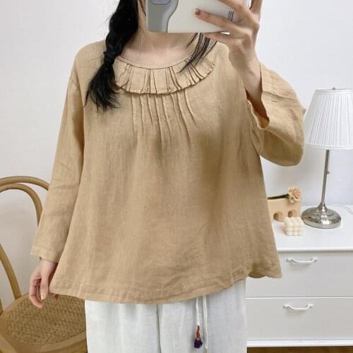 Fairynatural Collar Blouses
