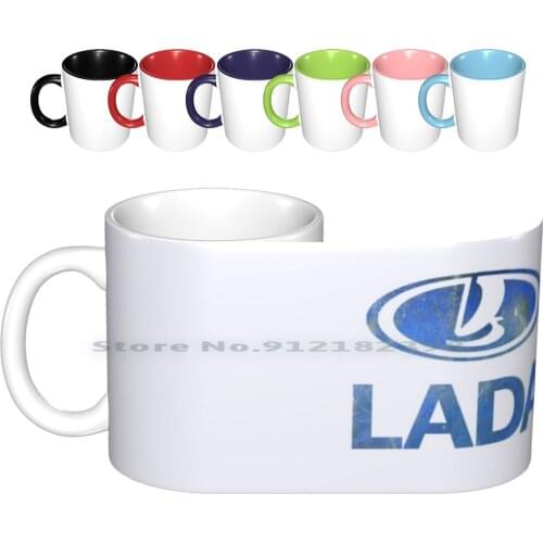 Lada Cars Ceramic Mugs Coffee Cups Milk Tea Mug Lada Cars Russia Ussr Vintage Fiat Fathers Day Bike Club Creative Trending