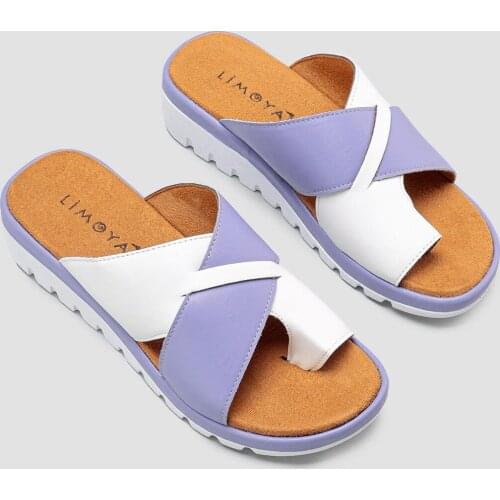 Limoya Leola Navy Orthopedic Thong Slippers 'Turkish' Quality 2021 Fashion Design Season Comfort Fast Shipping