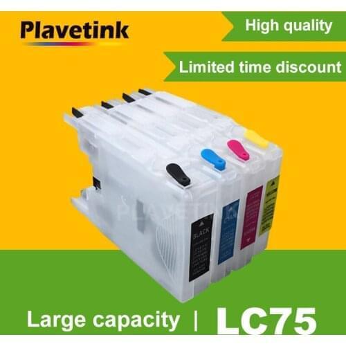 Plavetink Refillable Ink Cartridge For Brother LC12 LC40 LC71 LC73 XL MFC J6510DW J435W J835DW J280W J425W DCP-J525N J540N J740N