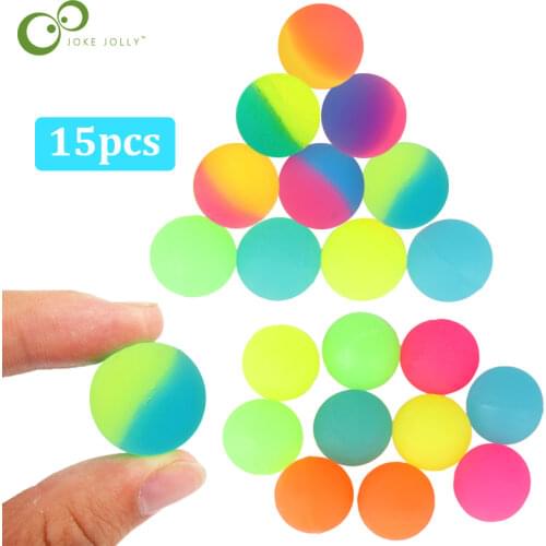 15Pcs/lot Luminous Moonlight High Bounce Toy Balls Kids Gift Party Favor Decoration Kids Glow in the Dark Bouncing Ball