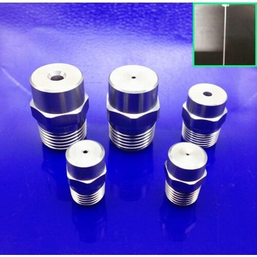 1/8 Inch straight line steel nozzle 0 degree 0.2 0.3 0.8 1 1.2 1.5 2mm hole pressured car auto Metal cleaning water jet mist