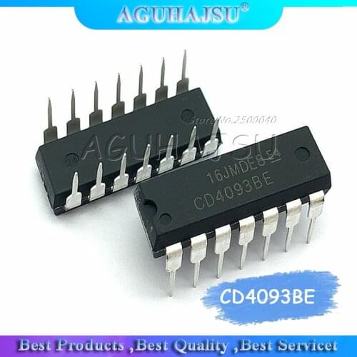 10PCS CD4093BE HCF4093BE DIP14 CD4093 DIP 4093 DIP-14 4093BE new and original IC