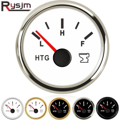 2" 52mm Waterproof Marine Auto Holding Tank Level Gauge Meter 0-190ohm Sewage Level Gauge 12V/24V fit for car truck boat yacht