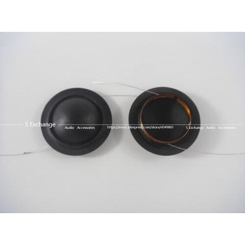 2pcs 8 ohm Black silk dome diaphragm Tweeters voice coil 28mm
