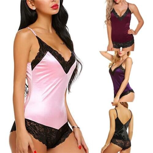 2021 Lounge Lingerie Sexy Sleepwear Sleep Wear For Women Nightdown Sleep Dress Lace Sex Love Mujer Underwear Sling Girl