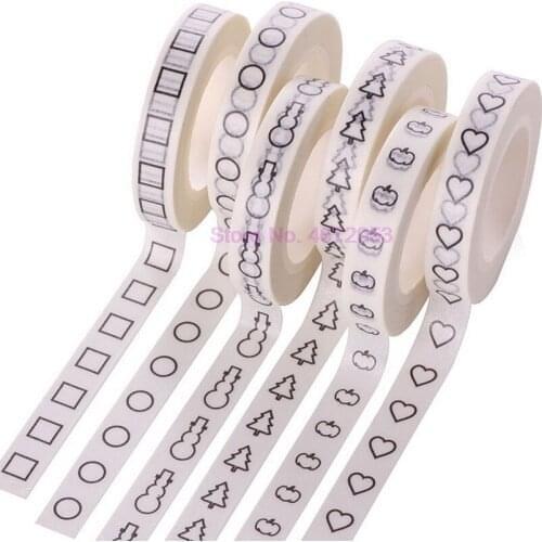 500pcs Creative Love Heart Washi Tape High Sticky Masking Tape Office Supply Hand Tear Adhesive Paper Tape DIY Book Diary