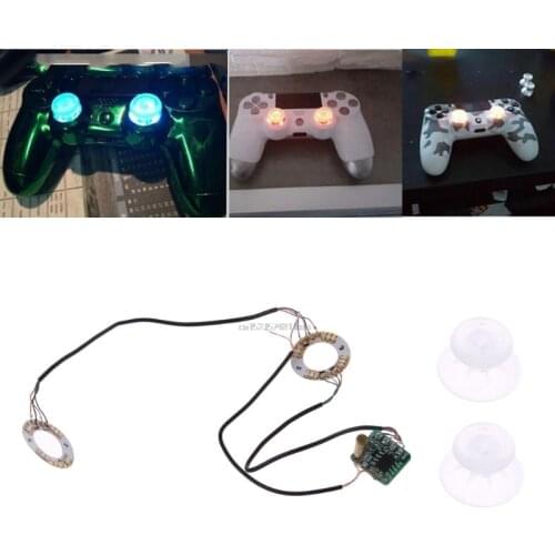 Analog Thumb Sticks Joystick Caps LED Light DIY For PS4 Platstation 4 Controller