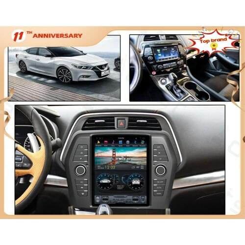 Android 9.0 Multimedia Player For Nissan Maxima 2016 Tesla Screen 4G+64GB Car Radio Auto GPS Navigation DSP carplay WIFI BT Unit