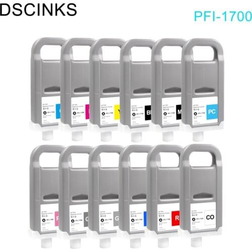 Free PFI1700 PFI-1700 ink cartridge 100% compatible for Canon Pro 2000 4000 4000s 6000 6000s pro 2100 4100 6100 with pigment ink