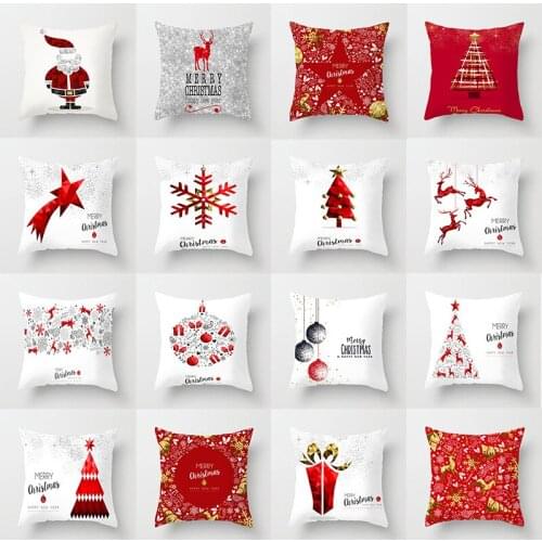 Christmas Tree Cushioncovers for Home Decorative Sofa Outdoor Garden Cushions Kids Room Decoration Throw Pillows Covers 45x45cm