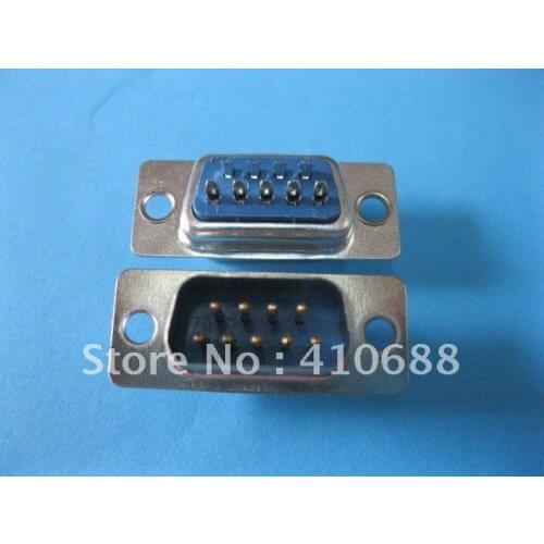 D-Sub 9 pin Male Solder Connector 20 Pcs Per Lot Hot Sale HIGH Quality