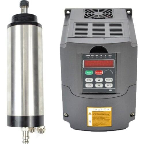 Spindle motor ER11 water cooled 0.8KW CNC motor for milling machine and matching INVERTER vfd variable Frequency Inverter