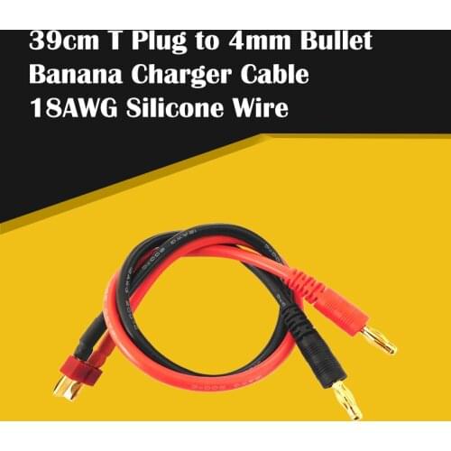 Hot T Plug Male to 4mm Bullet 18AWG Banana Charging Cable Charger Leads Fits for Skyrc B6 Charger Cable IMAX B6AC