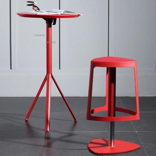 Living Room Hotel Lift Swivel Leisure Bar Stools Restaurant Kitchen Club High Bar Stool Modern Simple Front Desk Coffee Barstool