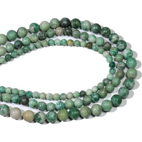 Round 4/6/8/10mm Emerald Loose Beads for DIY Craft Bracelet Necklace Jewelry Making