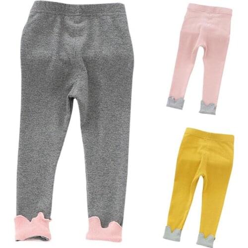 Hot selling autumn children clothes Baby girls legging pants girl cotton pant kids trousers for girl floral patchwork leggings