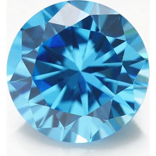 Unheated 4.50Cts Natural Mined 10mm Sri-Lanka Ocean Sapphire Round Cut VVS Gem