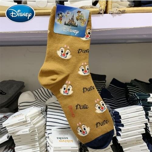 Disney cartoon socks ladies socks cute Donald Duck Mickey Judy in tube cotton soft socks