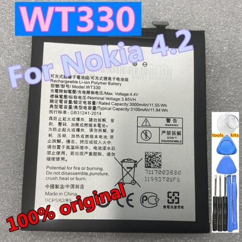 New Original 3100mAh WT330 Battery For Nokia 4.2 42 WT 330 Nokia4.2 Cell Phone